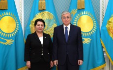 Президент Казахстана принял Председателя Сената Олий Мажлиса Республики Узбекистан Танзилу Нарбаеву