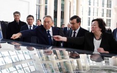Осмотр достопримечательностей Астаны совместно с Президентом Республики Узбекистан Шавкатом Мирзиёевым