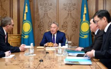 Елбасы Нурсултан Назарбаев встретился с председателем правления компании «ALSTOM» Анри Пупар-Лафаржем