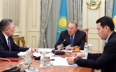 Встреча с председателем Счетного комитета по контролю за исполнением республиканского бюджета Нурмухамбетом Абдибековым