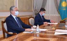 The Head of State receives Chairman of the Agency for Protection and Development of Competition Serik Zhumangarin