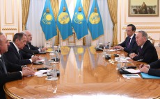 Нұрсұлтан Назарбаев Сирия мәселесі жөніндегі Астана процесіне кепіл елдердің сыртқы істер министрлерімен кездесті