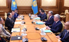 Қазақстан Президенті Қасым-Жомарт Тоқаев «Марубени» сауда компаниясының вице-төрағасы Шигеру Ямазоэні қабылдады