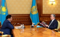 Глава государства принял художественного руководителя казахского драмтеатра имени К. Куанышбаева Талгата Теменова