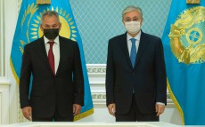 President of Kazakhstan Kassym-Jomart Tokayev receives Minister of Defense of the Russian Federation Sergei Shoigu