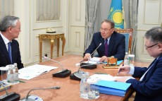 Встреча с ректором Казахского национального педагогического университета имени Абая Такиром Балыкбаевым