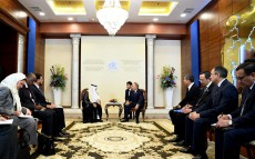 Meeting with the OIC Secretary General, Dr. Yousif bin Ahmad Al-Othaimeen, on the sidelines of the OIC Summit on Science and Technology