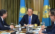 Елбасы Еуразиялық экономикалық комиссия Алқасының төрағасы Тигран Саркисянмен кездесті