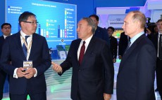 Visiting the exhibition as part of XIV Forum of Interregional Cooperation of Kazakhstan and Russia