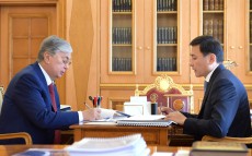 Мемлекет басшысы Қасым-Жомарт Тоқаев Нұр-Сұлтан қаласының әкімі Алтай Көлгіновті қабылдады