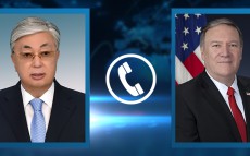 Қазақстан Президенті АҚШ-тың Мемлекеттік хатшысы Майкл Помпеомен телефон арқылы сөйлесті