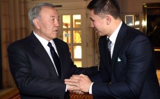 Meeting with professional boxer, Honoured Master of Sports of Kazakhstan Gennady Golovkin