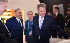 Посещение национального павильона Финляндии совместно с Президентом Финляндской Республики Саули Ниинистё