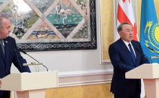 Briefing for media following the official visit of the Georgian President Giorgi Margvelashvili