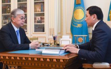 Қазақстан Президенті Қасым-Жомарт Тоқаев Нұр-Сұлтан қаласының әкімі Алтай Көлгіновті қабылдады