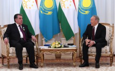 Встреча с Президентом Республики Таджикистан Эмомали Рахмоном, прибывшим в Казахстан с официальным визитом
