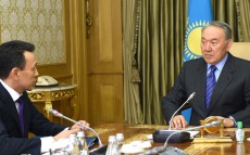 Meeting with Chairman of Board of Directors of National Company KazMunayGas JSC Sauat Mynbayev