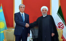 Касым-Жомарт Токаев провел встречу с Президентом Исламской Республики Иран Хасаном Рухани