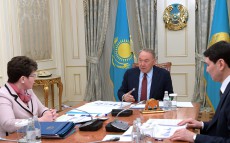Встреча с председателем Счетного комитета по контролю за исполнением республиканского бюджета Натальей Годуновой