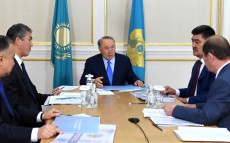Meeting with Islam Abishev, Chairman of Committee on Water Resources at Agriculture Ministry