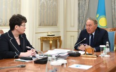 Встреча с председателем Счетного комитета по контролю за исполнением республиканского бюджета Натальей Годуновой