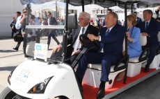 Visiting the Pavilion of Germany together with Frank-Walter Steinmeier, President of the Federal Republic of Germany