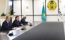 Касым-Жомарт Токаев встретился с главным исполнительным директором Bloomberg Media Group Джастином Смитом