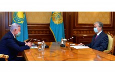 Глава государства принял председателя правления АО «Национальный научный медицинский центр» Абая Байгенжина