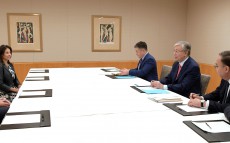 Касым-Жомарт Токаев встретился с президентом компании «Goldman Sachs» Дэвидом Соломоном