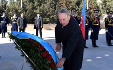 Participation in flower-laying ceremonies to the Eternal Flame at the Martyrs’ Lane and laying a wreath to the grave of Heydar Aliyev, Azerbaijan’s National Leader