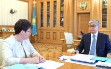 Касым-Жомарт Токаев принял председателя Счетного комитета по контролю за исполнением республиканского бюджета Наталью Годунову
