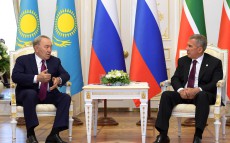 Қазақстан Президенті Нұрсұлтан Назарбаев Татарстан Республикасының Президенті Рустам Миннихановпен кездесті