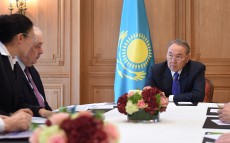 Meeting with President of Aubert&Duval Company Georges Duval and President of JSC Ust-Kamenogorsk Titan-Magnesium Plant Assem Mamutova