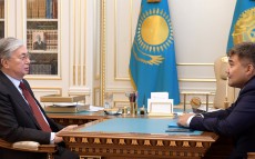 Глава государства принял вновь назначенного посла Казахстана в Украине Дархана Калетаева