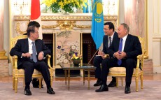 Meeting with Сhairman of the Boao Forum for Asia, Former Prime Minister Yasuo Fukuda